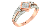 18K Gold & Diamond Ring For Women KRA10487
